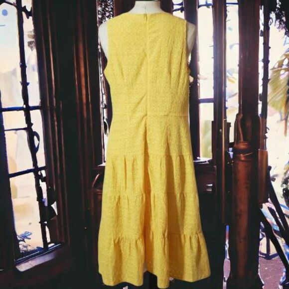 London Times Ethereal Euro Summer Resortwear A-Line Dress - Picture 4 of 10